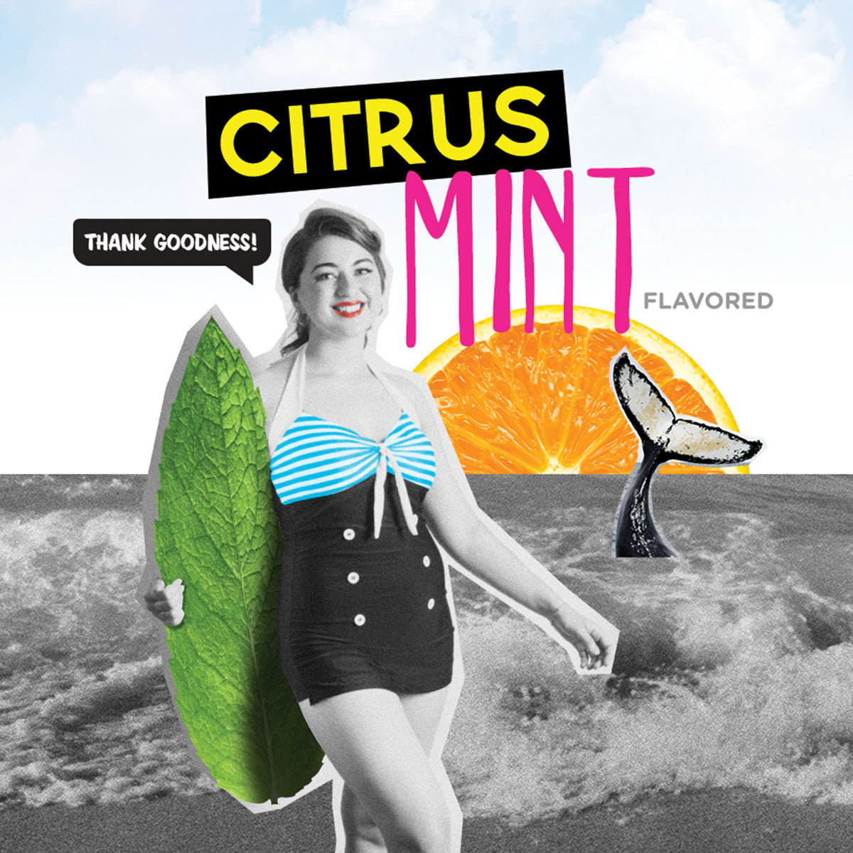 Citrus mint label