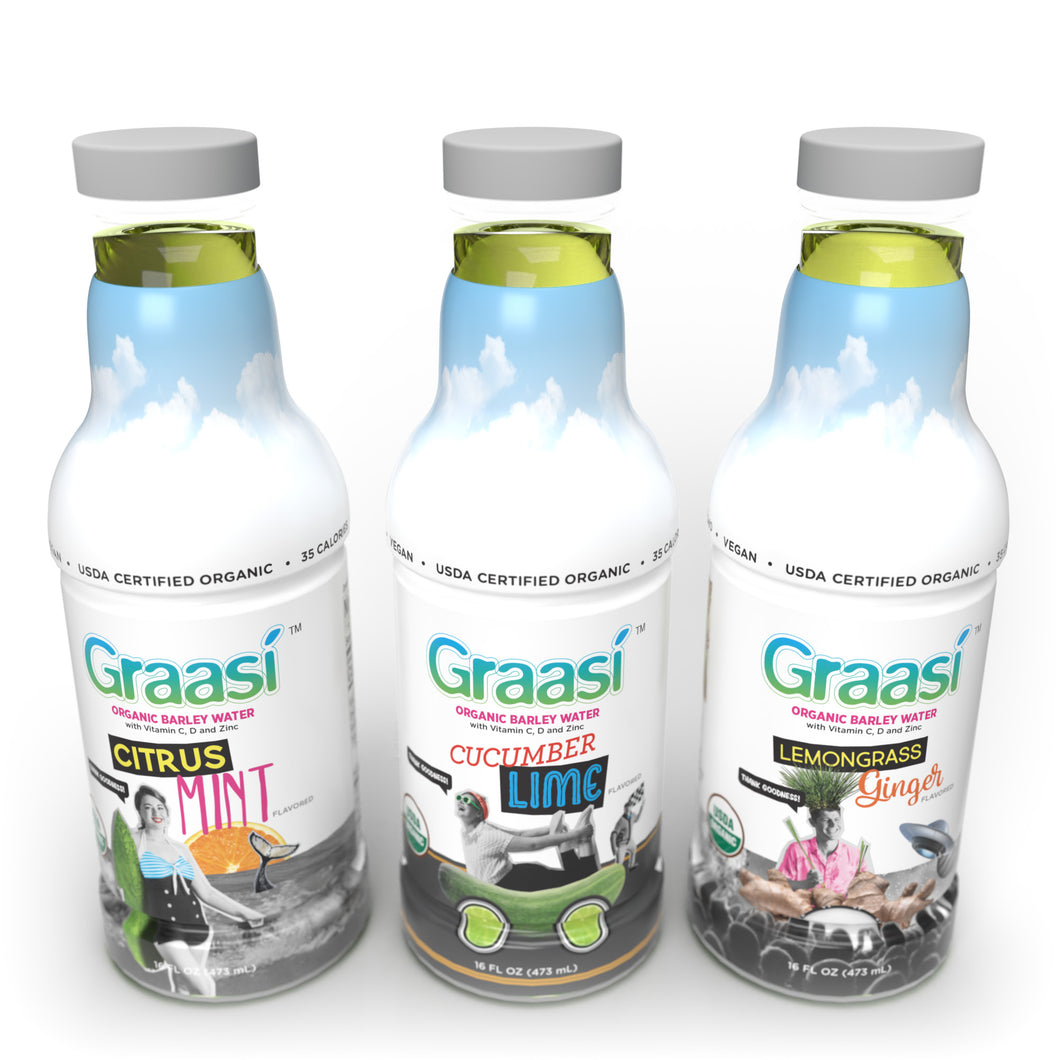 graasi barley water sample pack