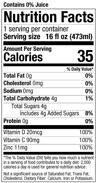 graasi nutrition label